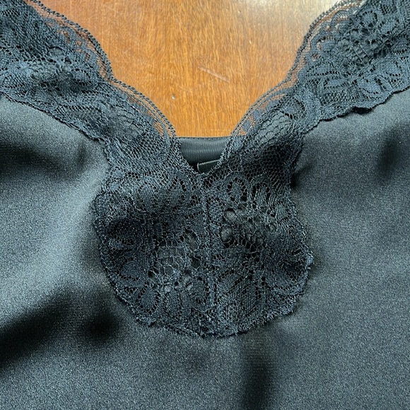 Express black satin tank with lace size small new - Picture 8 of 16